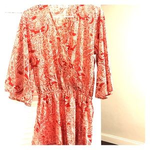 Floral Toile printed romper